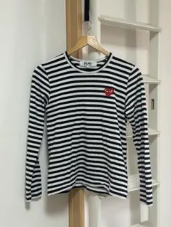 PLAY COMME des GARÇONS ストライプ長袖Tシャツ M