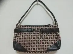 marie claile マリクレール　バック　花柄クローバー ピンク