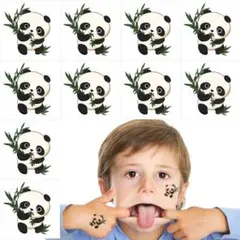 パンダ タトゥーシール 小さい キッズ　子供　10枚