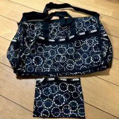 LeSportsac レスポートサック　2way ボストンバッグ 黒