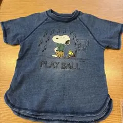BREEZE ブリーズ スヌーピー デニム風半袖Tシャツ120cm
