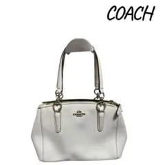 COACH コーチ ハンドバッグ レザー ホワイト 2WAY ショルダーバッグ