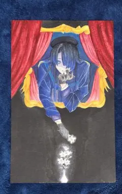 原画・一点物　オリジナルイラスト ダーク ファンタジー アナログ