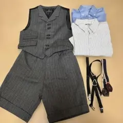 男の子ストライプフォーマルセット【120】