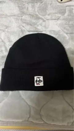チャムスブラック ニット帽 フリーサイズ