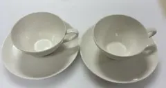 ノリタケのアイボリーチャイナ（Ivory China）シリーズのカップ＆ソーサー