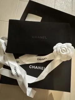 CHANEL スカーフ ヘアバンド リボン ツイード ピンク グレー - メルカリ