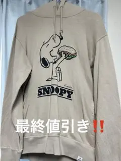 最終値引き！早い者勝ち！ユニクロ　スヌーピーパーカー　L