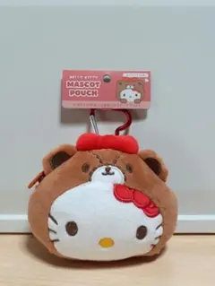 ハローキティ【カラビナ付きぬいぐるみファスナーマスコット】