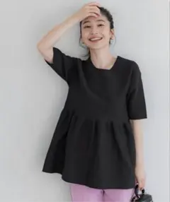 coca ペプラムニットフレア　Sサイズ