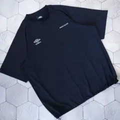 ※極美品 別注 UMBRO × PUBLUX ドローコードテックシャツ ブラック