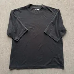 こ*ー様 美品 UNIQLO U ルメール モックネック 五分袖 L ダークグレ