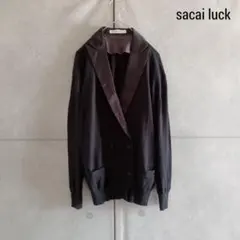 sacai luck サカイラック　薄手ジャケット　ダブル　日本製　X1816