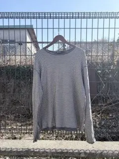 古着　Ralph Lauren 90s ボーダー　ロンT 厚手　XL