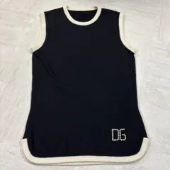 D&G ドルガバ　ノースリーブ　ニット　ベスト　チョッキ　黒のサムネイル