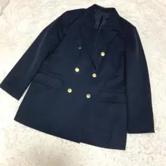 GU ダブルブレストブレザー 紺ブレ ジャケット XLサイズ 大きいサイズ
