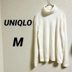 【UNIQLO ユニクロ】 ヒートテックフリースタートルネック 白 重ね着 春