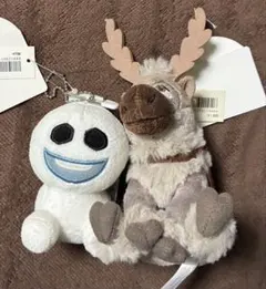 アナと雪の女王 スノーギース スヴェン ぬいぐるみバッジ 2体セット