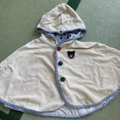 【お値下げ】ミキハウス ダブルビー　ポンチョ　フリーサイズ