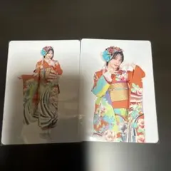 FRUITSZIPPER 鎮西寿々歌 振袖トレカ2枚セット