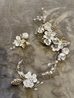 髪飾り　ブライダル ヘア セット