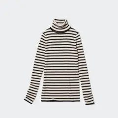 【UNIQLO】メリノリブタートルネックセーター XLサイズ