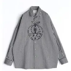 【新品タグ】SHAREEF「STRIPE L/S BIG SHIRT」人気モデルのサムネイル