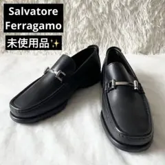 サルヴァトーレフェラガモ　ガンチーニ　ビットローファー　ブラック　レザー