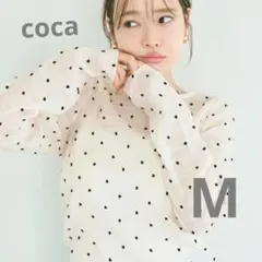 coca シースルードットトップス 長袖 アイボリー Mのサムネイル