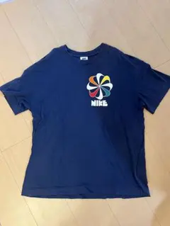 NIKE 風車デザイン　ヴィンテージグラフィックTシャツ ネイビー　XL
