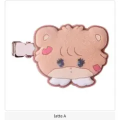 mikko characters フロッキーヘアクリップ latte ラテ A