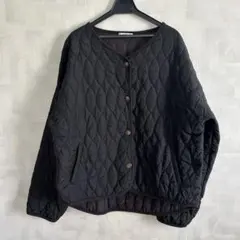 ブラック キルティングジャケット