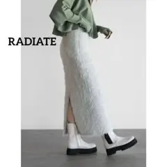 ヤマダヤ　ラディエイト　 シャギーニット ロングスカート　バックスリット