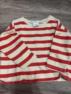 美品❣️ZARA 長袖 ボーダー 90