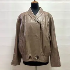 JHAJHA リアルレザージャケット 本革 ＬＬ　レディース