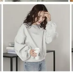 【新品】SUGAR BISKET トレーナー　裏起毛　ぽわん袖