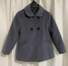 COMME CA ISM グレー ダブルボタン2wayコート