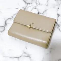 美品◇agnes b. アニエスベー ロゴ　コンパクトウォレット　三つ折り財布のサムネイル