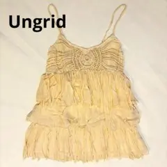 ◇新品 タグ付 【Ungrid 】キャミソールトップス フリンジ