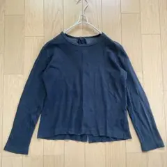 美品✨トリココムデギャルソン バックボタン 長袖ニットカットソー シルク混のサムネイル