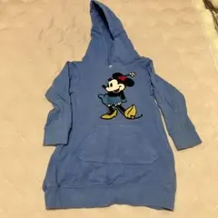 子供服95 フードワンピ　やや厚め