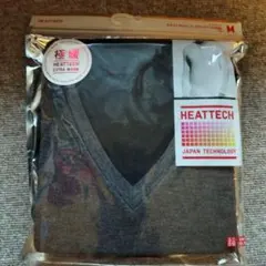 HEATTECH 極暖 エクストラウォームVネックT九分袖 Mダークグレー