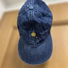ユニクロ jwアンダーソン コラボ デニム ベースボールキャップ 花柄刺繍