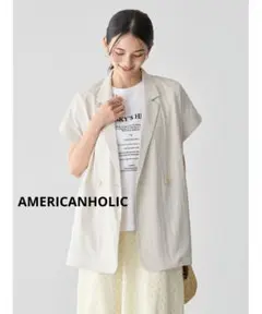 ☆数量１点☆AMERICAN HOLIC ジャケット ベージュ ベスト ジレ