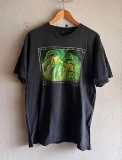 90s グッドレギュラー　ブラック　tシャツ　カエル　フロッグ　プリント　レア