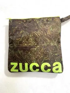 新品未使用ZUCCaロゴカモフラージュ柄2WAYポーチ持ち手付き25X24