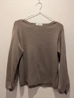 OPAQUE.CLIP ベージュ 長袖ニットセーター