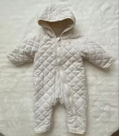 フード付きキルティングロンパース 60-70cm