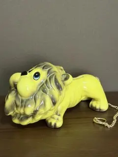 昭和レトロ 陶器 ライオンの貯金箱 きたたかし作 - メルカリ