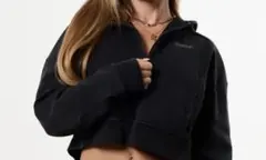 VANQUISH ブラック クロップドフーディ×パンツ